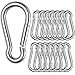 STARVAST 15Pcs M6 Stainless Steel Spring Snap Hooks 60mm Key Carabiner Clip Heavy Duty Non Locking Carabiner Keychain