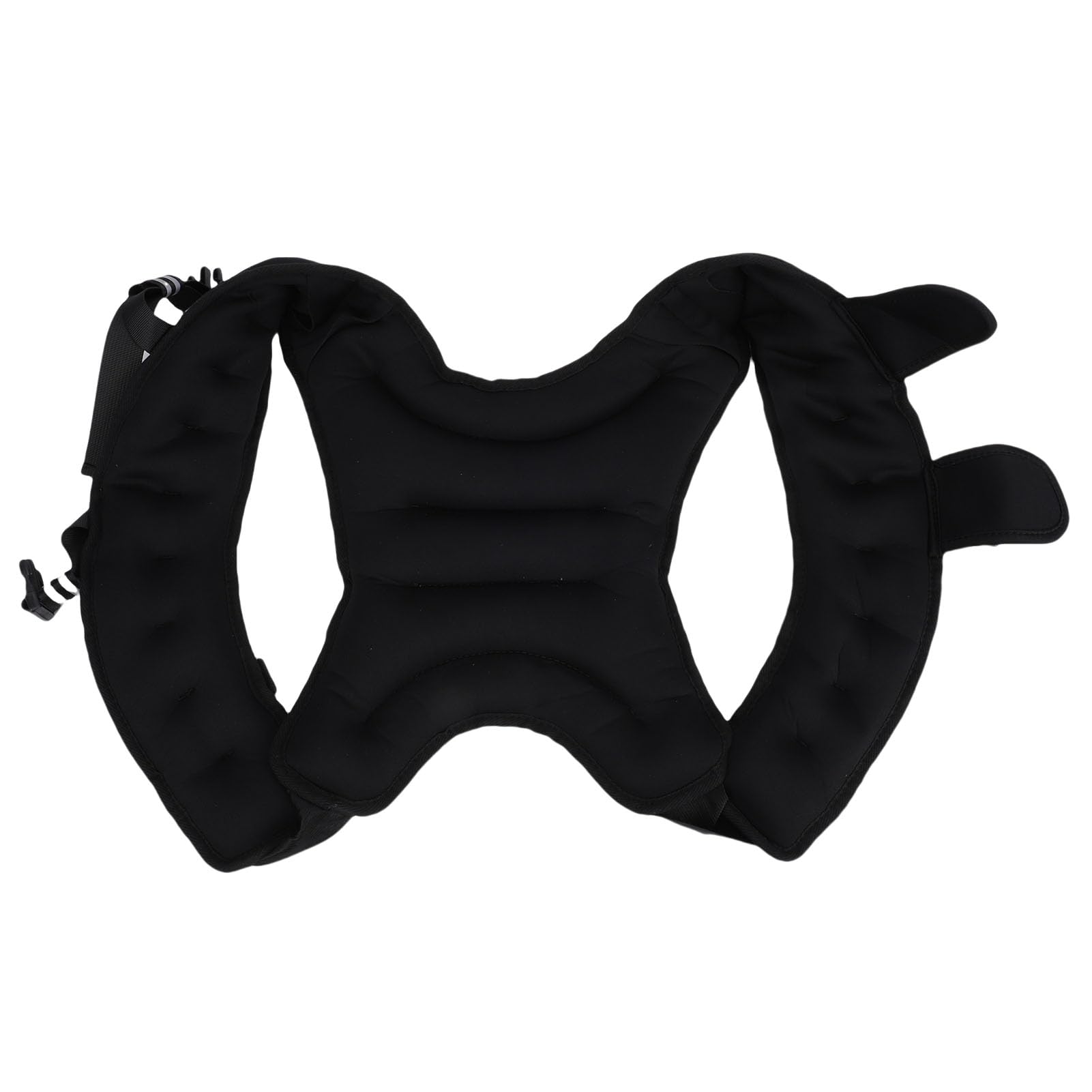 Weighted Vest Adjustable Buckle Comfortable Shoulder Straps with Removable Front Zipper Pockets for Workout Strength Training Running Fitness