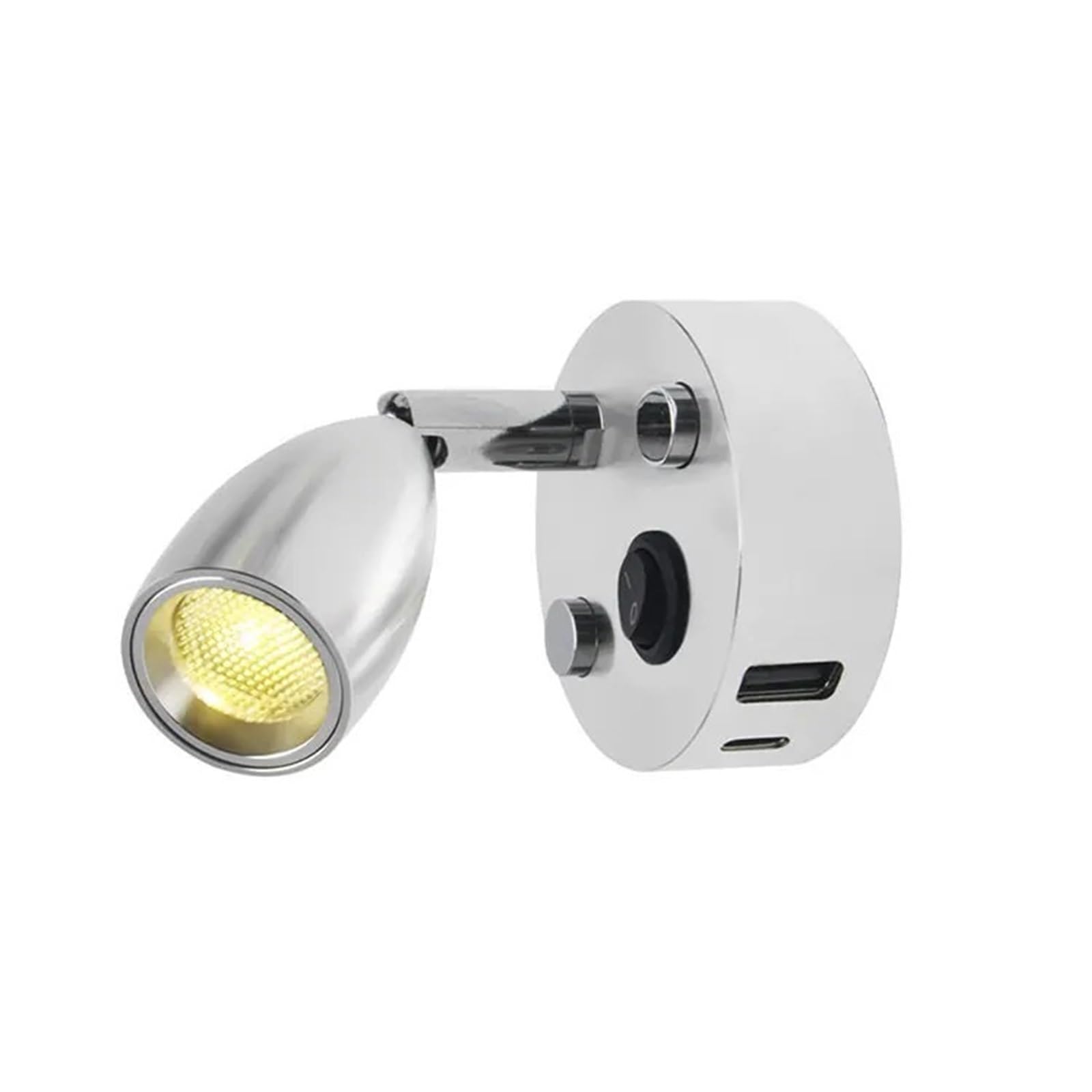 GDBAGKDQK 12V RV Light Interior Bedside with Dual Charging Ports for Camper Boat Van Trailer and Motorhome Bright Lights