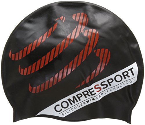 Touca de Natação Preta Compressport