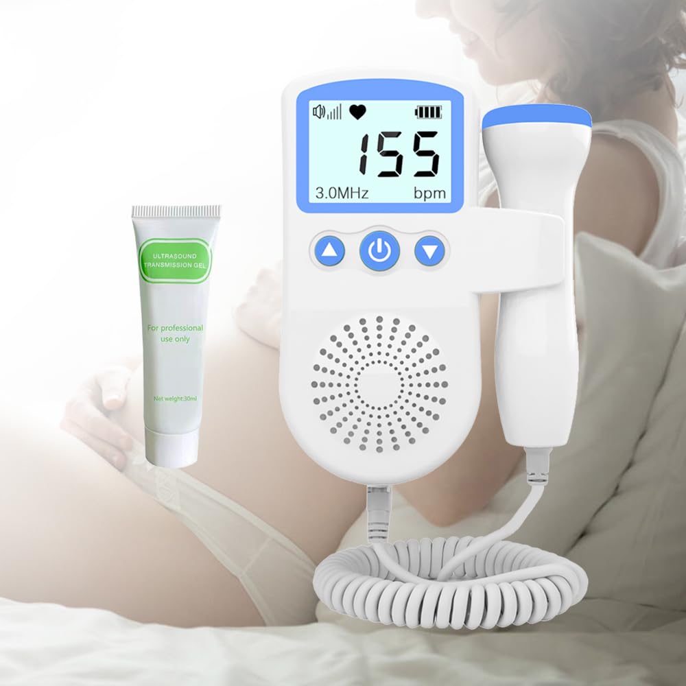 Gel for Doppler Monitor Baby Movement Monitor for Mother-to-be, Doppler Accessories for Home Use Only (Blue)