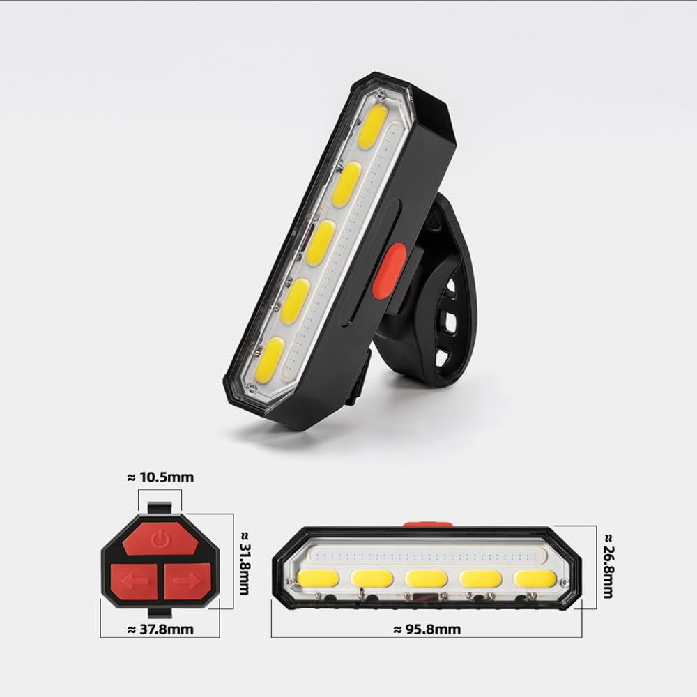 Bike Tail Light Cycling USB Torcia Ricaricabile Wireless Impermeabile Telecomando Luce Posteriore MTB Accessori Stradali
