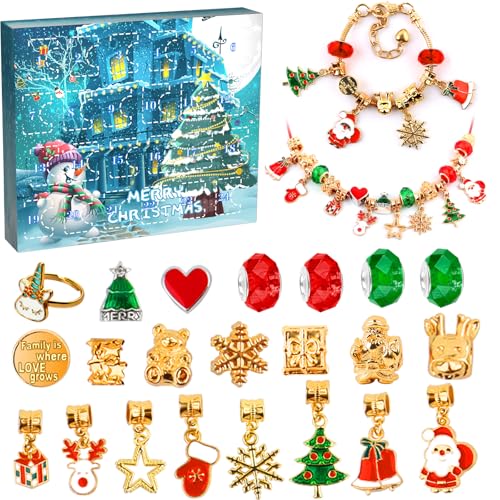 HYASIA Adventskalender Armbandset Geschenke für Teenager-Mädchen 3–12...