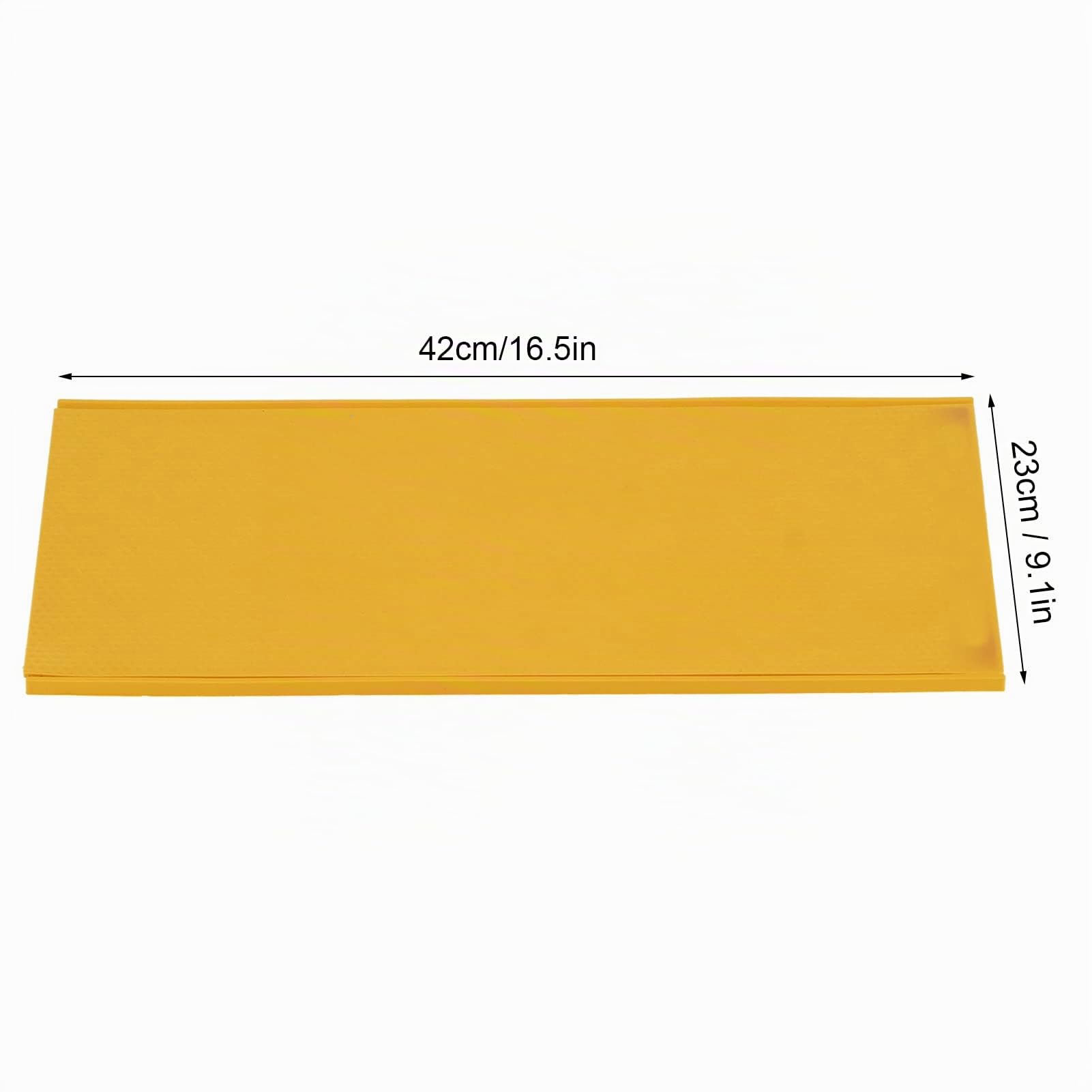 Asixxsix 2 Feuilles de Moule à Cire d'abeille, Moule en Feuille de Cire d'abeille en Silicone, Moule de Presse à Cire d'abeille Flexible de 5,4 Mm, Fondation de Nid de Machine à Embosser