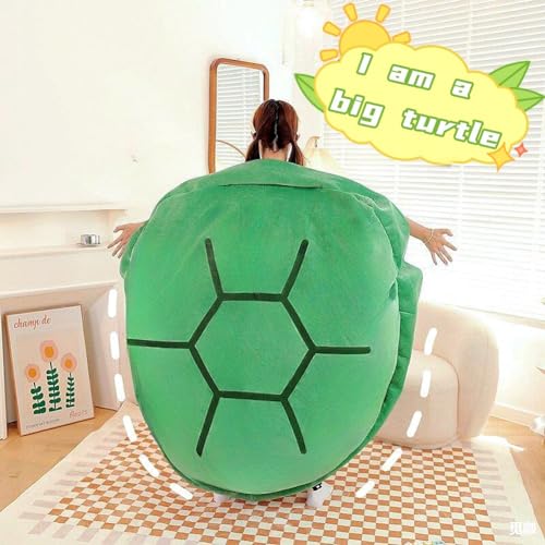 image for BXEBUI 51 Inch Wearable Turtle Shell Pillows Weighted Stuffed Animal C