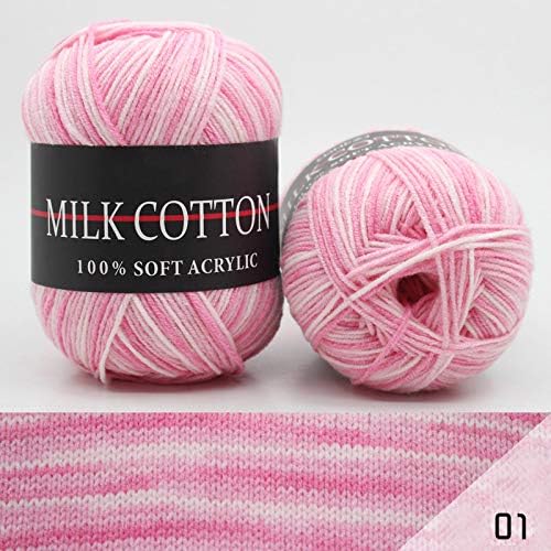 6X 50g Knitting Rainbow Wool Yarn Balls Colorful Hand Crochet Knitting Double Acrylic Yarn Set, 23 Colors - Image 3