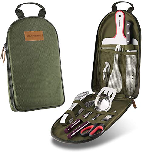 Wealers 12 Piece Camp Kitchen Cooking Utensil Set...