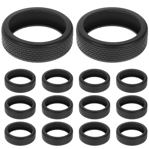 Didiseaon Fundas de Silicona para Ruedas de Maleta 14 Unidades, Protector Antirruido y Antiarañazos para Equipaje Ruedas Giratorias, Negro, Accesorio de Viaje Silencioso y Duradero