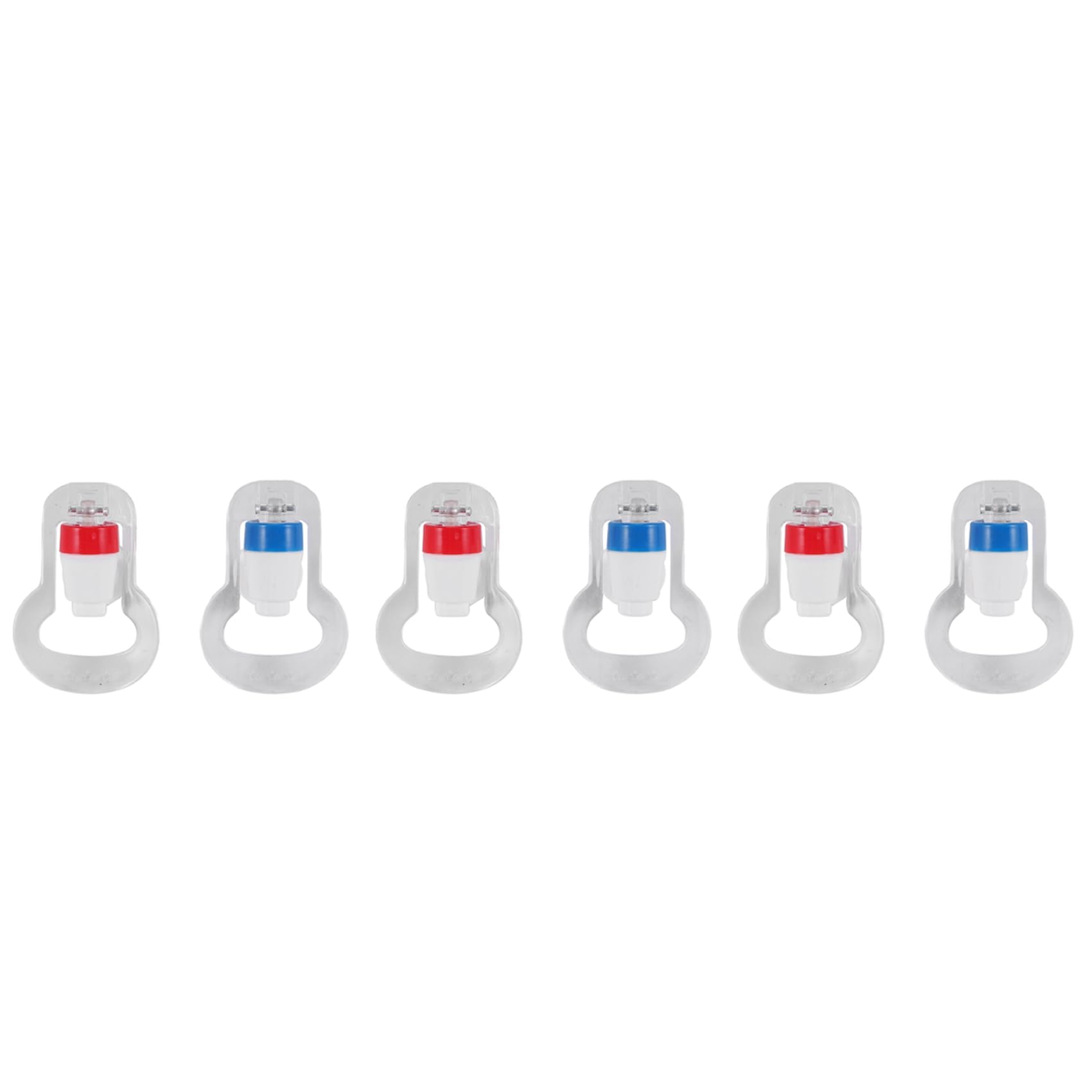 Hndhbfgrt 3X Water Dispenser Replacement Push Faucet - Cold and Hot Water Spigot Blue and Red Pack