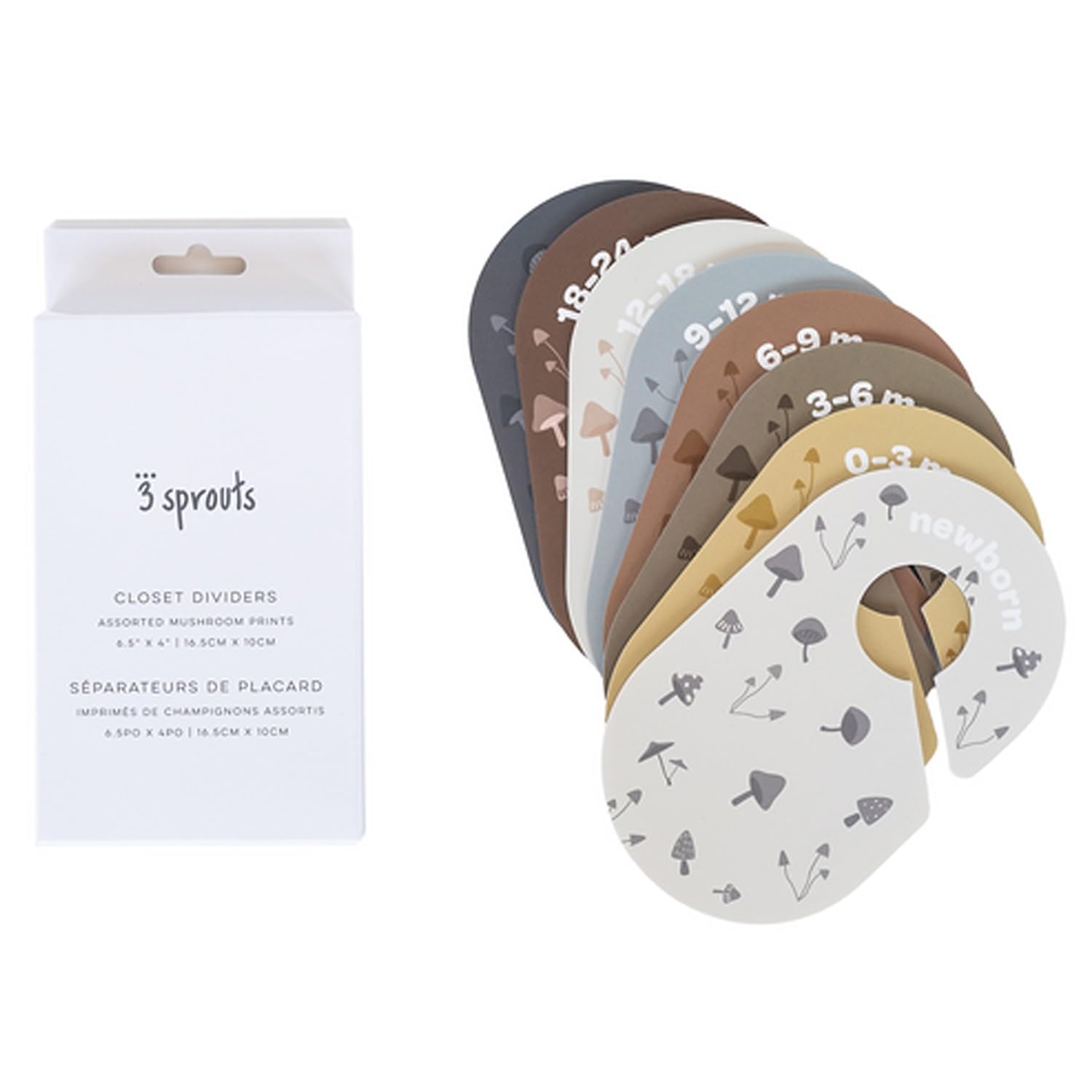 Mushroom Baby Closet Dividers Set for Newborn to 2T