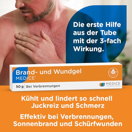 Gel za opekline i rane Medice 50 g za opekline, opekline od sunca, ubode insekata i ogrebotine - za djecu i odrasle - izravan učinak hlađenja