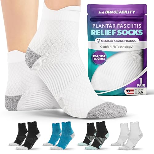 BraceAbility Plantar Fasciitis Socks