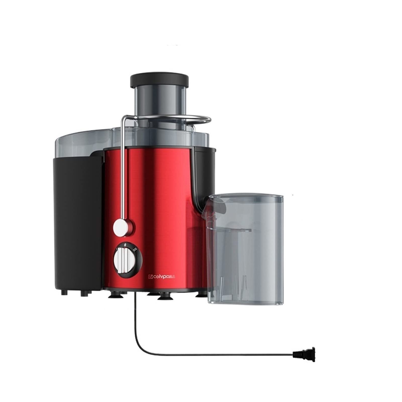 MIIKHI Home Multifunction Juicer Machine Fruit Vegetable Original Juice Double Cutter Head Stainless Steel Portable Fruit Juicers (Color : B, Size : E) (B USA)