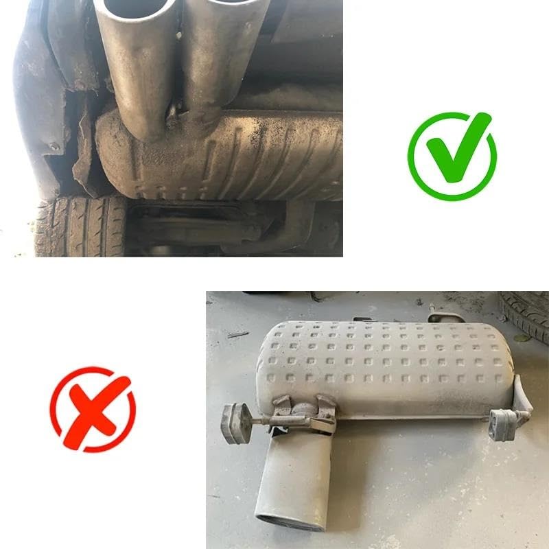 Embout d'échappement double sortie en acier argent contre la rouille pour BMW E90 E92 2006-2016