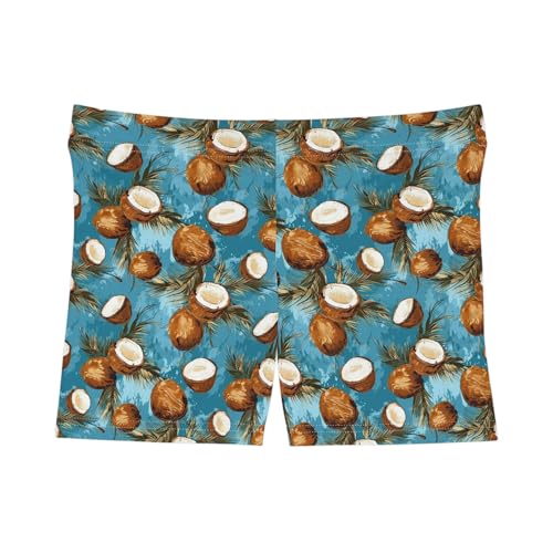 Retro Coconut Lounge Shorts, Comfy Summer Shorts, Casual Festival Outfit, Trendy Boho Beachwear, Fun Style