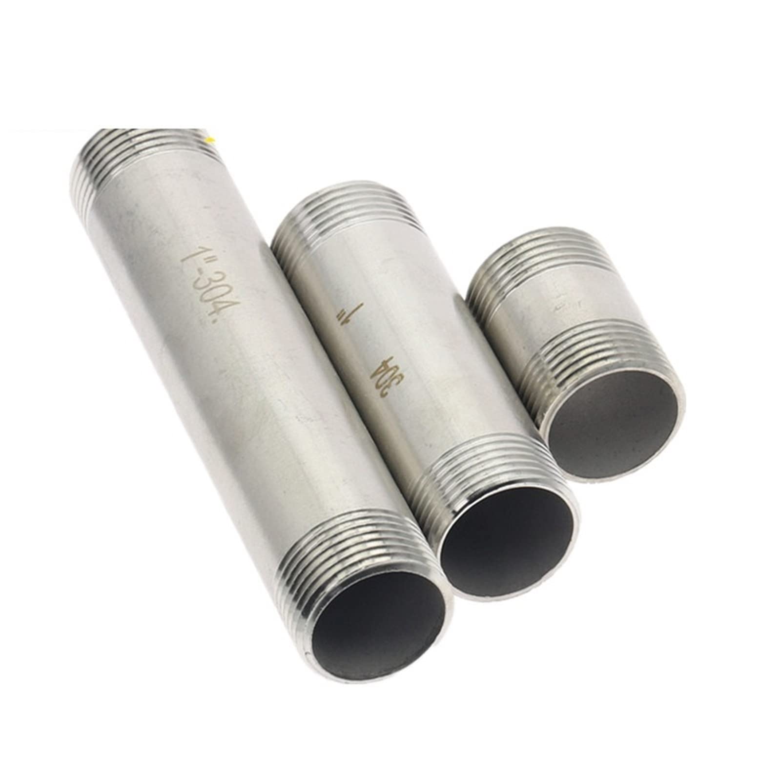 Mâle X Femelle Tube D'extension De Filetage 304 En Acier Inoxydable Sans Soudure Raccord Raccord Adaptateur 1/2 3/4" 1" Longueur 2,5-100 Cm (couleur : 1 Pouce (type A), Taille : 10 Cm