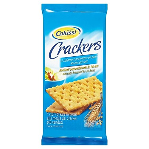 Colussi Reduced Salt Crackers 250g (Pack of 6)
