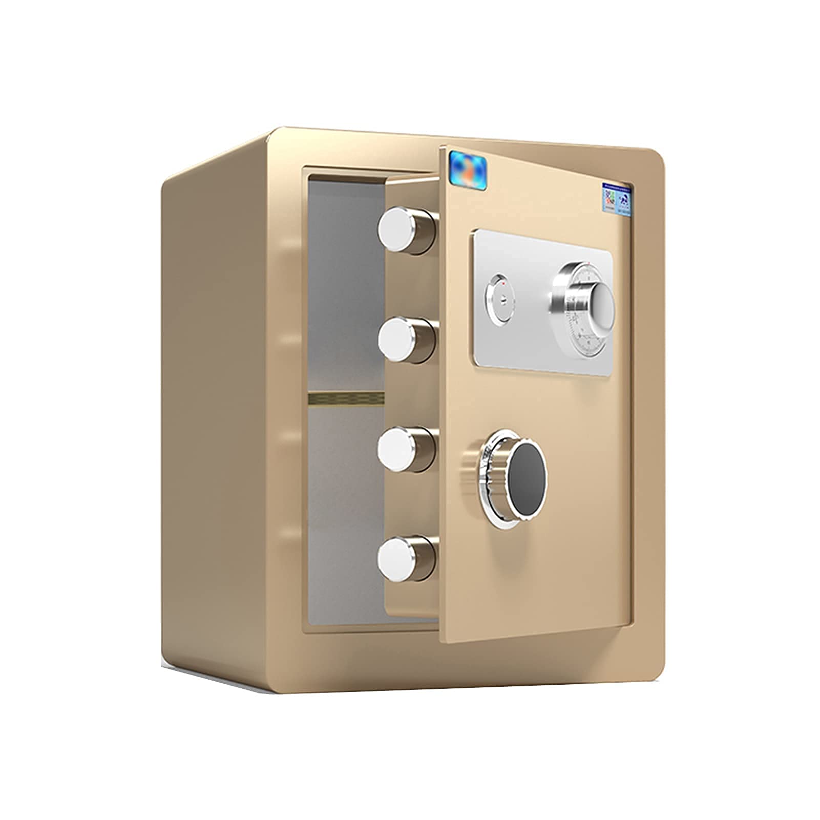 Cassetta di Sicurezza Resistente e Impermeabile Cassetta di Sicurezza Armadietto Digitale Cassaforte in Acciaio ignifugo Antifurto e Anti-Perforazione Chiave con codice Meccanico per chiudere Il