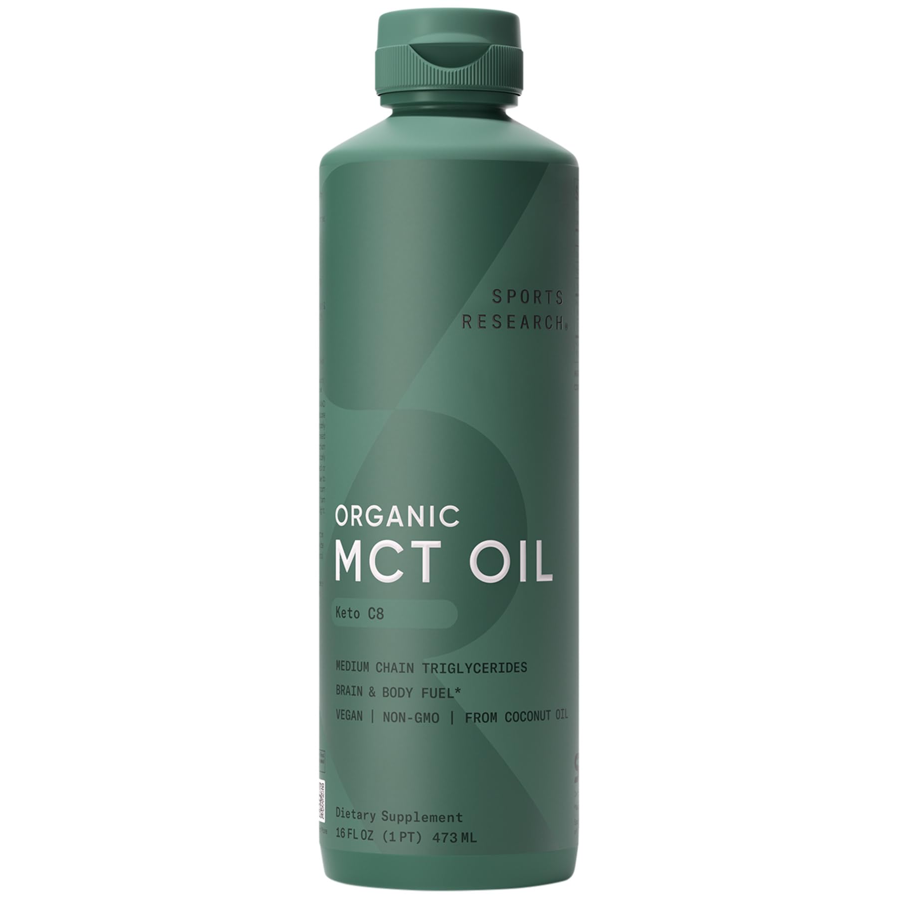 NEW! Keto MCT Oil containing only c8 Caprylic Acid ~ Made from non-GMO Coconuts ~ Fuel for the Body & Mind ~ Keto & Paleo Diet Friendly, Gluten & Dairy Free (16oz Premium Squeeze Bottle)