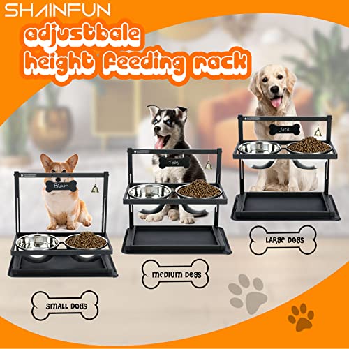 SHAINFUN-Elevated-Dog-Bowls-for-Large-Sized-DogRaised-Dog-Bowl-Stand-Adjustable-Height-with-Two-17L-Stainless-Steel-Dog-Food-Bowls-and-Spill-Proof-Mat-Dog-Bowls-for-Large-and-Medium-Dogs - Cucciolini Doodles   SHAINFUN-Elevated-Dog-Bowls-for-Large-Sized-DogRaised-Dog-Bowl-Stand-Adjustable-Height-with-Two-17L-Stainless-Steel-Dog-Food-Bowls-and-Spill-Proof-Mat-Dog-Bowls-for-Large-and-Medium-Dogs