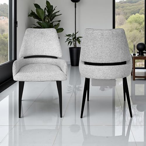 Image of The Attic Lucero Luxe 6 Seater Dining Set,Off White,Rose Gold & Cream,180Cms