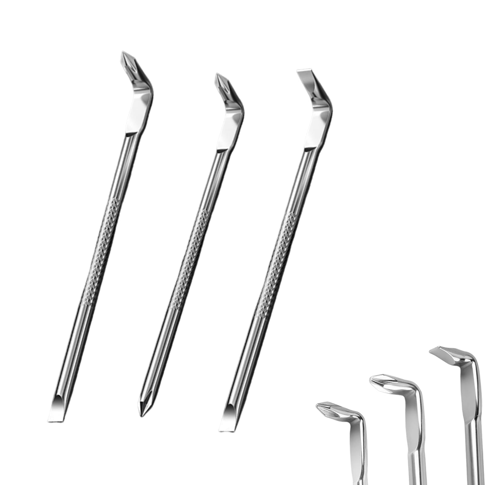 90 Degree Screwdriver Set, 3-Piece Right Angle Screwdriver Kit, Flexible Offset Screwdriver with Phillips and Flat Head, Ideal for Tight Spaces, 120 mm by 17 mm Dimensions