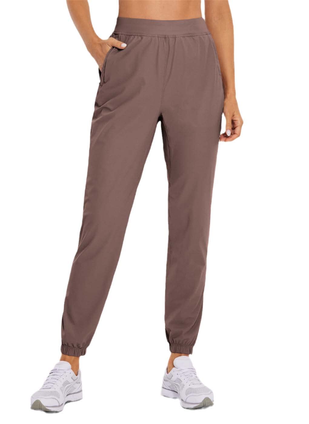 Dninmim Damen-Sporthose mit Kordelzug, leicht, Wanderhose, Sommertasche, Workout, Jogginghose