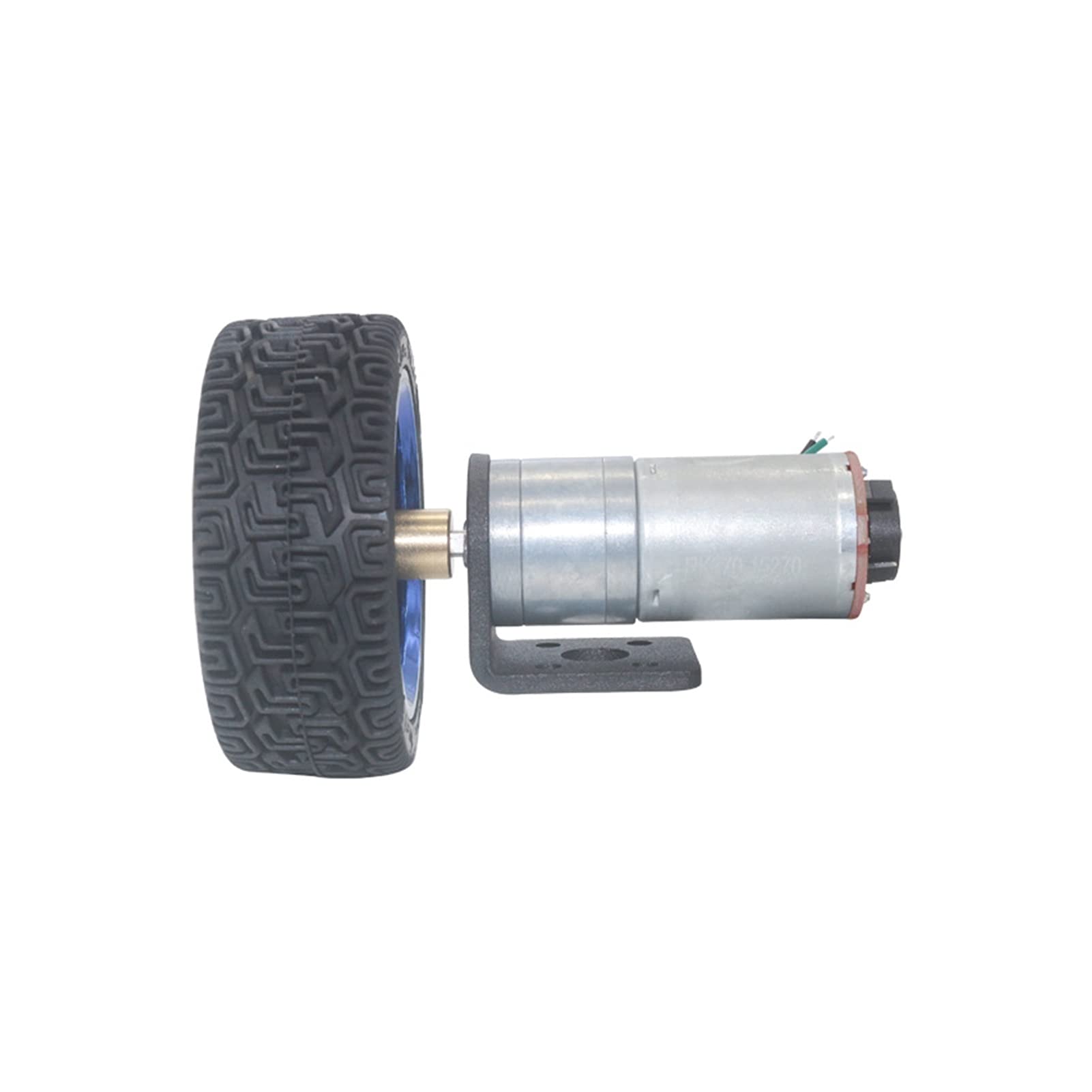 Mini-Motor DC 6V 12V 24V 12-1360 U/min Miniatur-Getriebemotor mit Encoder-Kupplung 65 mm Rad Smart Car Kit for Roboter DIY: 130, Spannung: 6 Volt)(Dc 12volt,130 RPM)