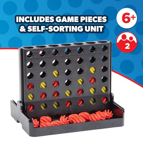 Image of Auto Reset - 4 in a Row Board Game - Board Games for Family Night - Strategic Game Play - Multi-Player Board Games - Ages 6+