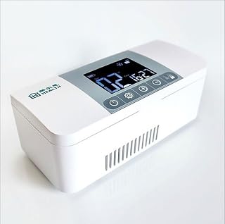 GJHBFUK Réfrigérateur de Voiture de 4L litres, Mini réfrigérateur portatif, Alimentation d'énergie de 12V DC, Thermostat, Refroidisseur.