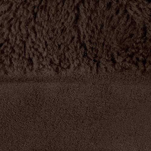Image of Furhaven Orthopedic Dog Bed for Large Dogs w / Removable Bolsters & Washable Cover, For Dogs Up to 125 lbs - Plush & Suede Sofa - Espresso, Jumbo Plus /XXL