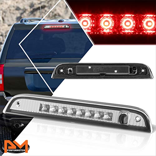 Compatible with Jeep Patriot 07-17 Full LED Third 3RD Tail Brake Light Rear Stop Lamp Chrome