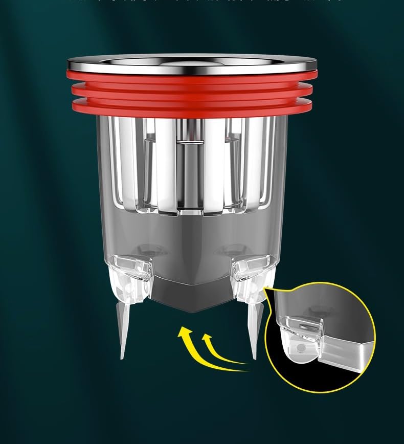 Anti-Odor Floor Drain Shower Waste Water Drainer, Drain Backflow Preventer, Drain Valve Sewer Core Plug, Floor Drain Anti-backflow one-Way Drain Valve Drain Core (4Pcs)