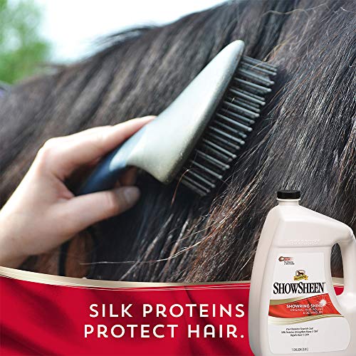 Absorbine ShowSheen Hair Polish & Detangler for Mane, Tail & Coat, Healthy Hair Growth & Radiant Shine, 128oz Refill Jug - Image 5