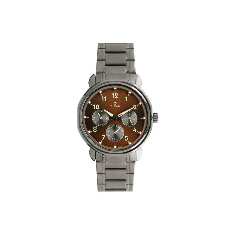 Titan Men Stainless Steel Analog Brown Dial Watch-Nl1753Qm01/Np1753Qm01, Band Color-Brown (B07D3BVK9N) Amazon Price History, Amazon Price Tracker