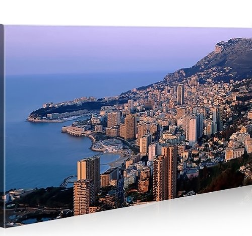 islandburner Cuadro sobre lienzo Monte Carlo 1K XXL Póster Lienzo Lienzo Decoración Salón Marca