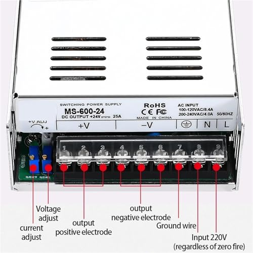 Alimentation à découpage 800W 0-220V réglable AC/DC pour usage industriel