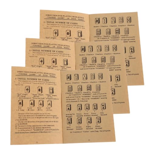 Manual completo de aprendizaje de Mahjong Yardwe 3 piezas miniatura 1