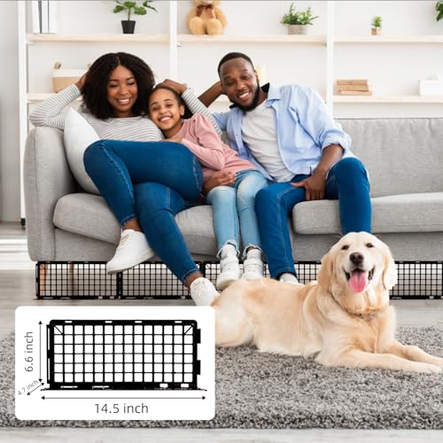 image for COOLOUS 12 PCS Under Couch Blocker, Under Bed Blocker for Pets Plastic