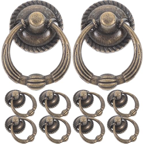 PENIKOKO 10セット ヴィンテージ調亜合キャビネット取っ手 引き出し用家具ノブ 木箱 戸棚 ワードローブ対応 耐久性と装飾性を兼ね備えたシン