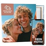 PRINTHOUSE Dein Foto auf Leinwand 50x50 cm (weitere Größen verfügbar) - Upload dein Bild auf Leinwand personalisiert Foto Geschenk - Fotoleinwand eigenes Bild - Leinwandbild selbst gestalten