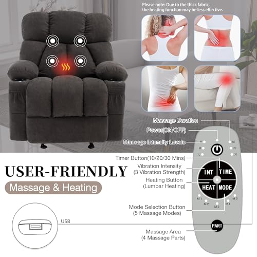 Sillón reclinable ergonómico color negro miniatura 5