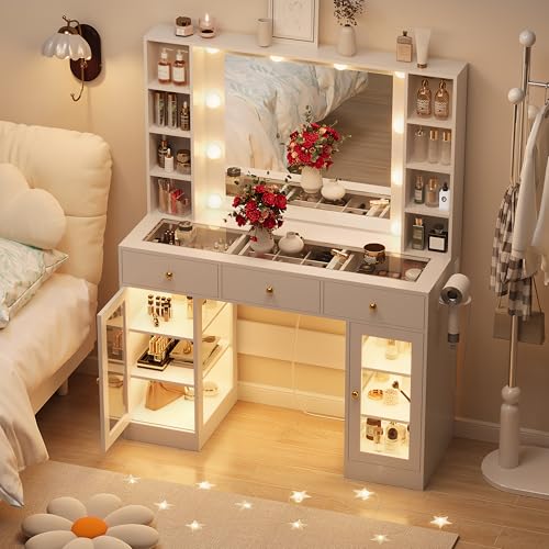 Luxury Makeup Vanity Desk with Lights