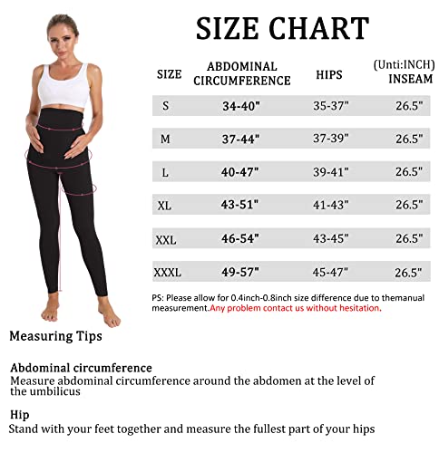 Foucome Women's Maternity Leggings Over The Belly Pregnancy Active Workout Yoga Tights Pants - Image 5