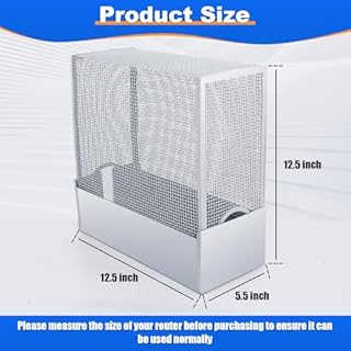 Large WiFi Router Cover, About 90% of WiFi-Router Emf and 5G is Blocked, Wi-Fi Router Cover for Protection, WiFi Routers Emf Faraday Cage 10in
