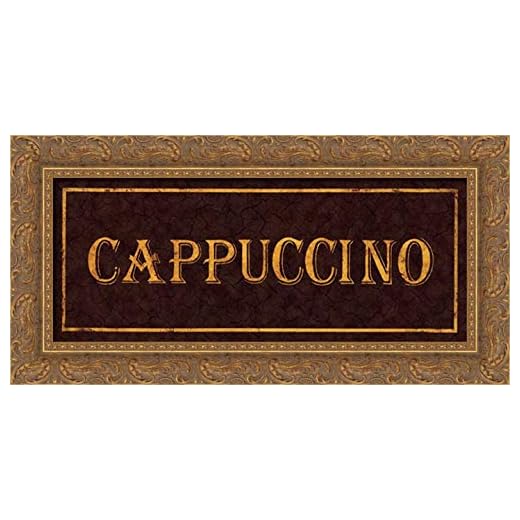 Jones, Catherine 24x11 Gold Ornate Framed Canvas Art Print Titled: Cappuccino