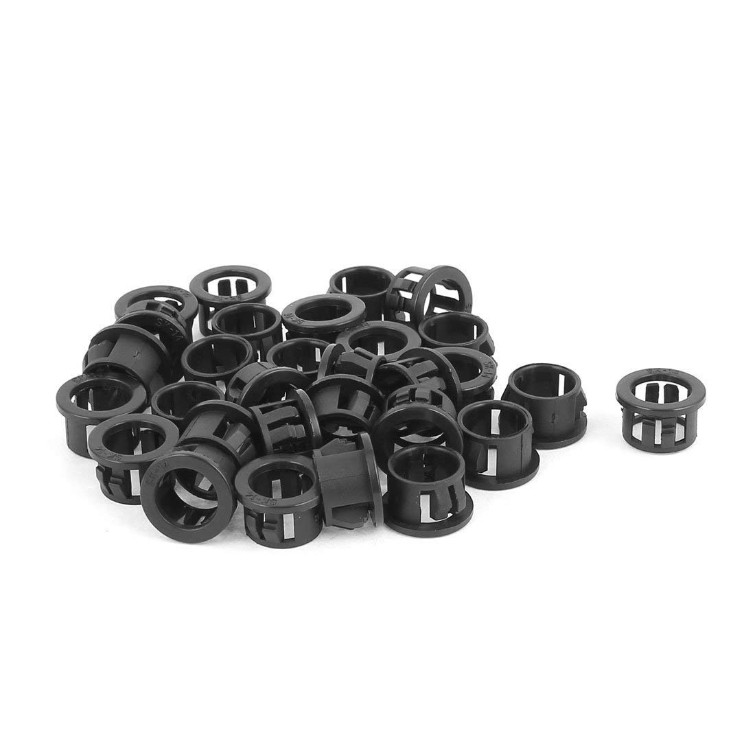 KTM Healthcare® 30pcs 14mm Mounted Dia Snap in Cable Bushing Grommet Protector Black-image-40