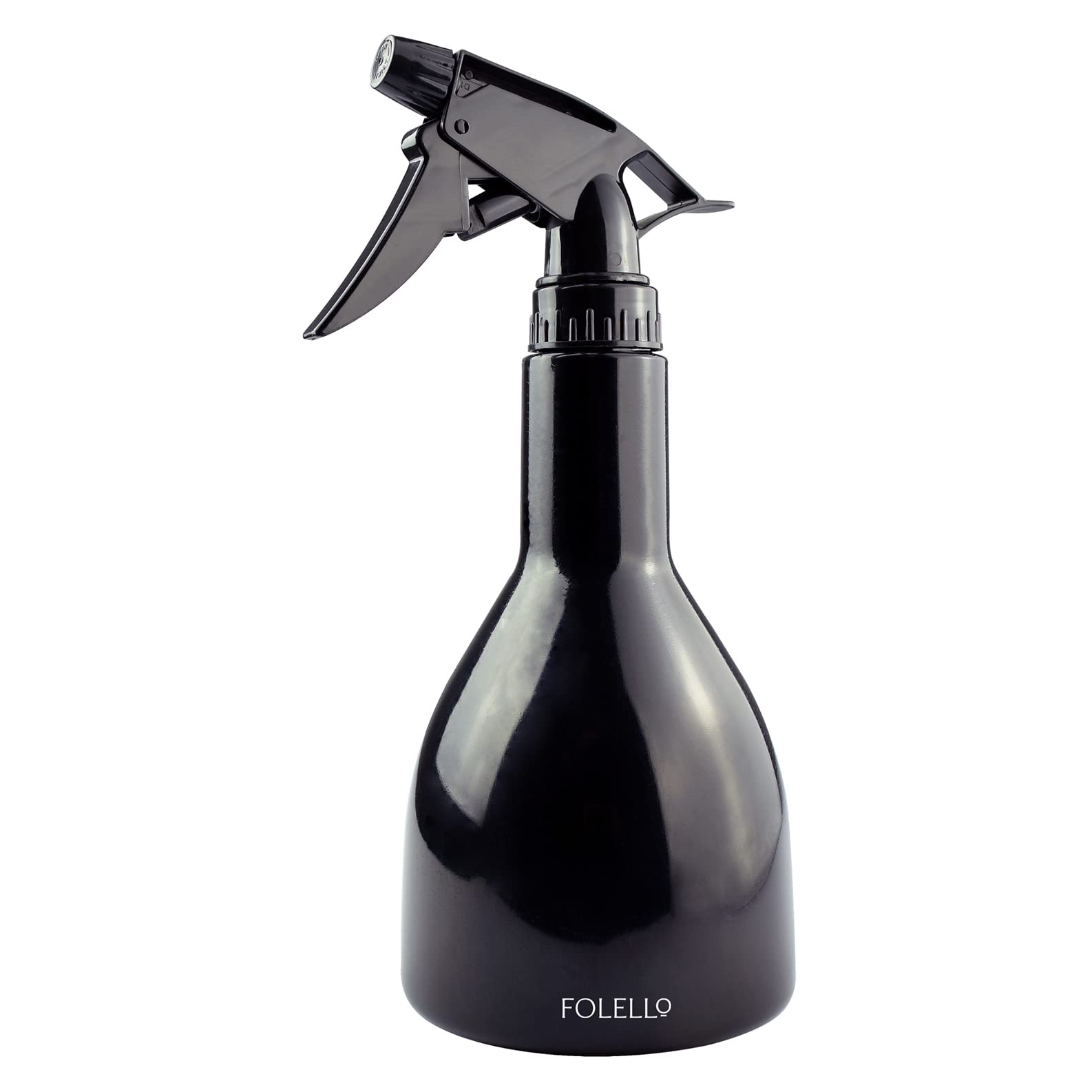 FOLELLO Multipurpose Professional Empty Plastic Spray Bottle For Home & Salon, 500 Ml | Versatile Water Liquid Sprayer Bottle | Refillable Salon Styling Tool, Black