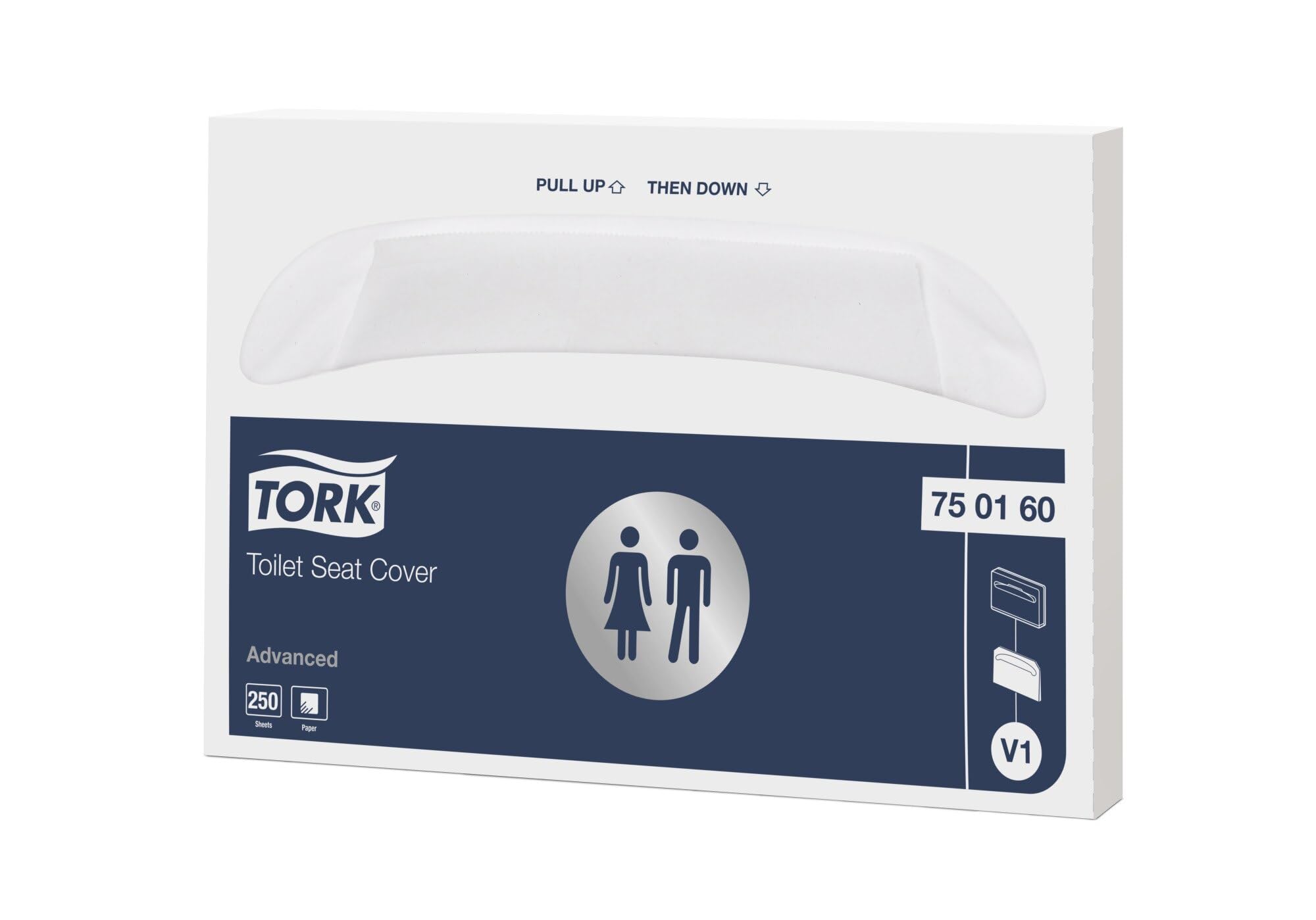 Tork - Accessoires WC - Abattant WC et couvre-​sièges - RECHARGE 250 COUVRE-​SIEGES TORK