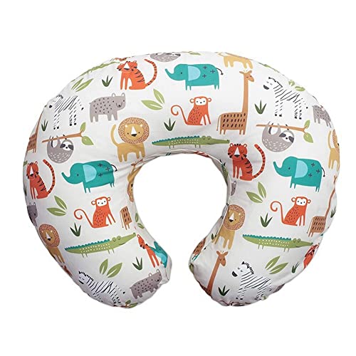 Uposao Funda de almohada de lactancia para bebé, recién nacido, en forma de U, funda de cojín elástica reemplazable para bebés recién nacidos que alimentan a bebés y niñas, 55 x 40 cm
